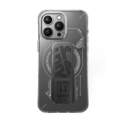Skinarma Iphone 15 Pro (6.1&rdquo;) Helio Mag-Charge + Grip-Stand - Grey